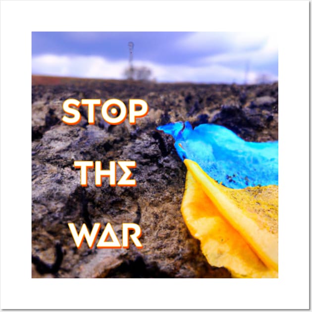 Stop the War on Ukraine Wall Art by AngelFire Designs